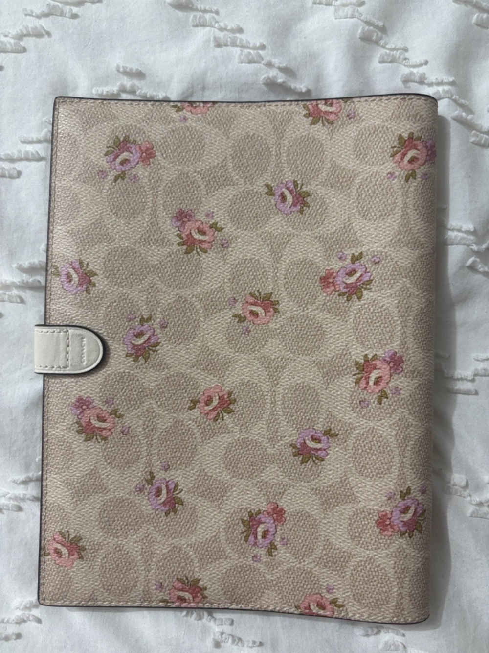 Coach Outlet Notebook In Signature Canvas With Floral Print - Picture 5 of 5